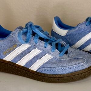 Adidas Kids' Handball Spezial – Clear Blue / Cloud White – Size 13K